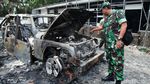 Aksi Rusuh Kemarin Massa Juga Bakar Bus TNI