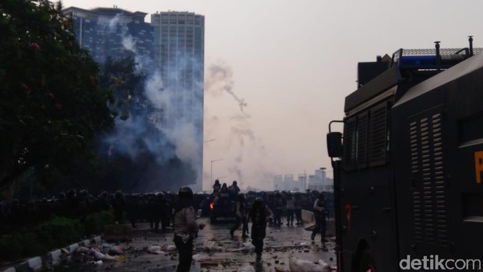 Demo ricuh Jakarta. Foto: Bil/detikcom Demo ricuh Jakarta. Foto: Bil/detikcom