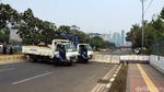 Penampakan Jalan Depan DPR Pasca Demo Mahasiswa