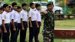 Mengintip Latihan Baris Berbaris Siswa SMP di Simeulue