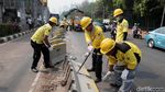 Paska Demo Rusuh Pembatas Busway Gatsu Mulai Diperbaiki