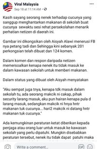 Viral Kisah Nenek Kirim Makanan untuk Cucu Meski Terhalang Pagar Sekolah