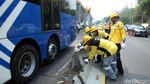 Paska Demo Rusuh Pembatas Busway Gatsu Mulai Diperbaiki