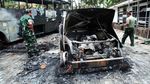 Aksi Rusuh Kemarin Massa Juga Bakar Bus TNI