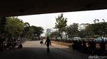 Jalan Gatsu Menuju Gedung DPR Masih Ditutup