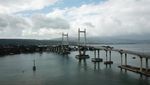 Penampakan Jembatan Merah Putih Usai Gempa di Ambon
