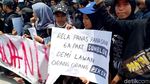 Gema Suara Aspirasi di depan Gedung DPRD Wonosobo