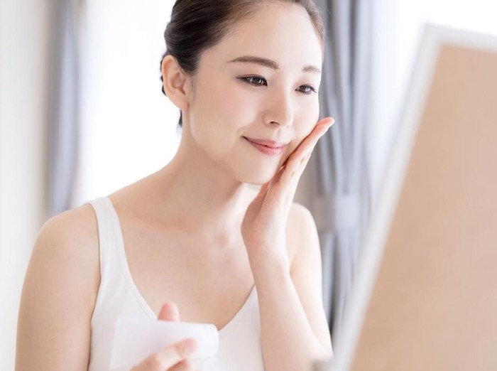 Beauty concept of asian girl. Skin care.