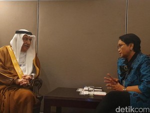 Menlu Retno Bahas Palestina dengan Arab Saudi dan Bahrain