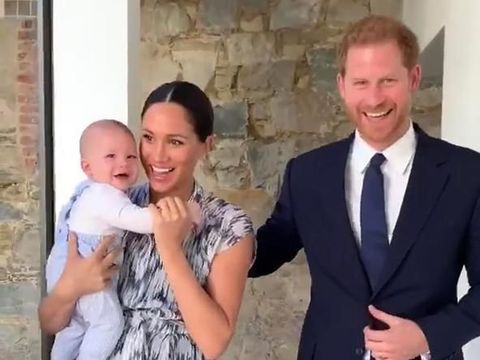 Pangeran Harry, Meghan Markle, dan Archie.