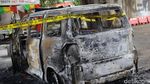 Pos Polisi Tomang jadi Korban Aksi Pembakaran Massa