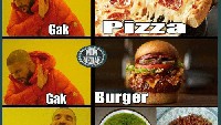 Bagi yang suka hidangan tradisional, pasti setuju banget sama meme ini. Nasi plus sambel teri dianggap lebih enak dibanding burger. Foto: Istimewa