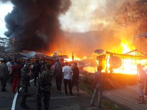 Pelaku Pembakaran Ratusan Kios di Oksibil Papua Ditangkap!