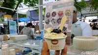 Atau gelato boba yang bisa dipesan di tenant bernama Gaya Gelato. Satu cupnya dibanderol Rp. 25.000.  Foto: dok. detikFood
