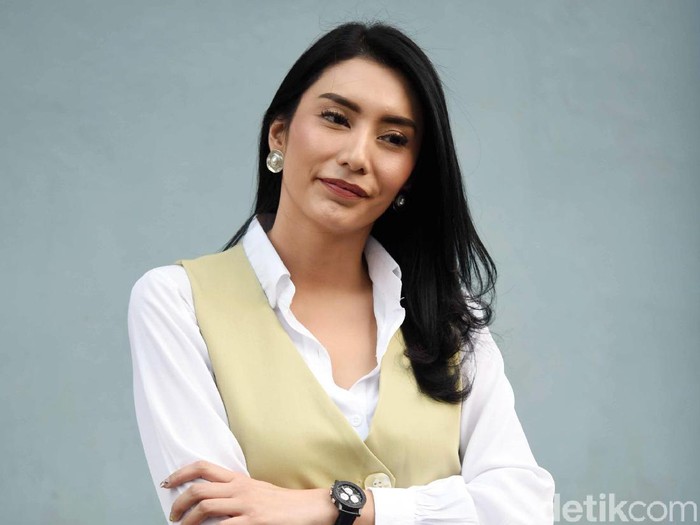 Tyas Mirasih saat ditemui di studio Trans TV.