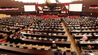 MPR menggelar sidang paripurna akhir masa jabatan periode 2014-2019 di kompleks Parlemen, Jakarta, Jumat (27/9/2019).
