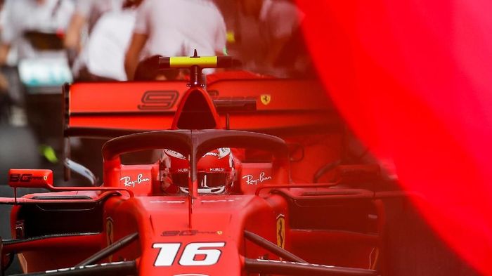 Charles Leclerc (Ferrari) tercepat di free practice I GP Rusia. (Foto: Maxim Shemetov / Reuters) Charles Leclerc (Ferrari) tercepat di free practice I GP Rusia. (Foto: Maxim Shemetov / Reuters)