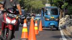 Lagi-lagi, Jalur Sepeda di Jalan Pramuka Dijajah Pemotor Nakal