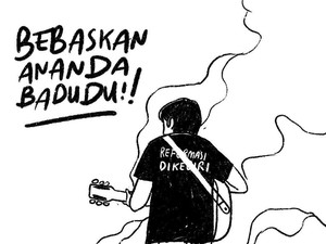 Detik-detik Penangkapan Ananda Badudu Pagi Tadi