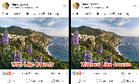 facebook hide like