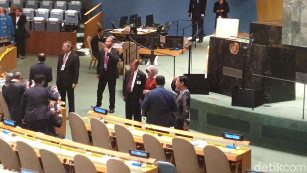 Wapres JK persiapan pidato di Sidang Umum PBB.