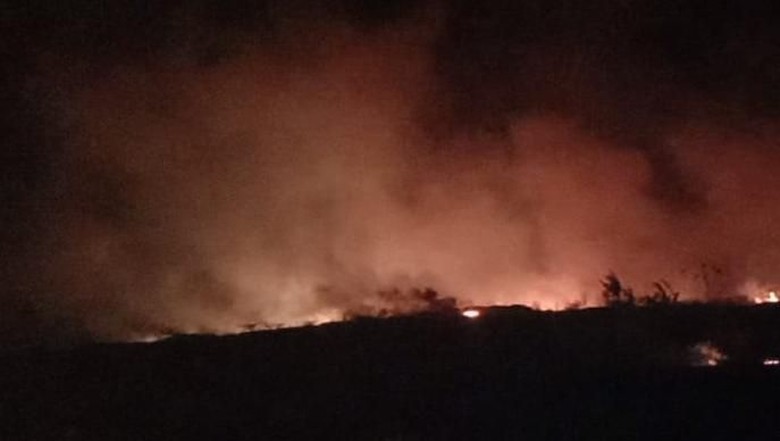 Lahan Gambut Terbakar di Bandara Kertajati Diperkirakan 20 Hektare Lahan Gambut Terbakar di Bandara Kertajati Diperkirakan 20 Hektare