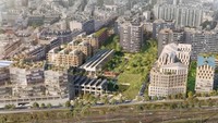 Sebuah perusahaan arsitek di Paris, SLA and Biecher Architectes telah membuat rancangan untuk sebuah jalur kereta tua di jantung kota Paris menjadi pedesaan yang ramah lingkungan. Istimewa/Dok. Inhabitat.