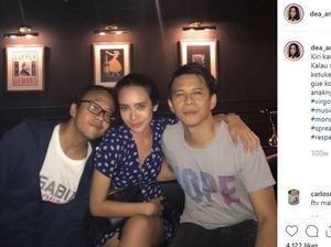 Dea Ananda Diapit 2 Ariel, Tapi Diprotes karena Malah Rangkul Vokalis NOAH
