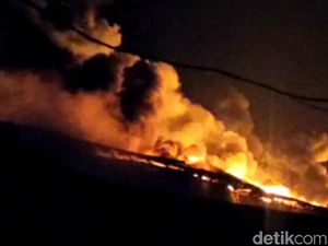 Gudang Kapas Sritex di Sukoharjo Terbakar