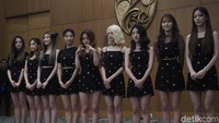 Fromis_9 merupakan girl band yang dibentuk lewat program Idol School. (Foto: Septiana Ledysia)