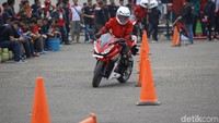 Challenge yang tersedia adalah Slalom Speed Challenge dengan menggunakan CBR 150.
