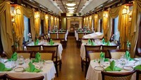 Golden Eagle Trans Siberia Express, memiliki kabin dengan AC hingga hiburan audio atau video, sekali jalan tarifnya US$ 2.142.