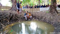 Di area itu, terdapat 7 sendang atau sumur dengan nama yang berbeda antara lain sumur pancur, sumur buthek, sumur lanang, sumur wedok, sumur planangan, sumur pandansari 1 dan sumur pandansari 2. (Foto: Rinto Heksantoro/detikcom)