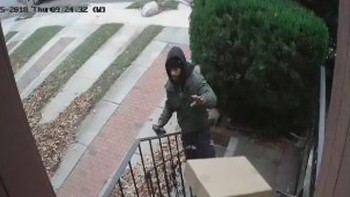 Kalau ini hasil rekaman CCTV di mana sang pengantar barang melempar paket. Foto: Bored Panda