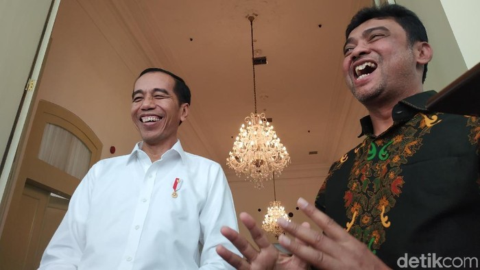 Jokowi bertemu Said Iqbal di istana (Dika-detikcom)
