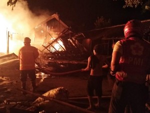 Pasar Nglangon Sragen Terbakar, Belasan Kios Hangus