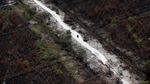Penampakan dari Udara Sisa Kebakaran Hutan di Kalimantan