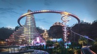 Arab Saudi juga punya proyek membangun kota hiburan terbesar di dunia bernama Qiddiya. Salah satu yang akan menarik wisatawan di sini nantinya adalah roller coaster tercepat di dunia. (Foto: CNN Travel)