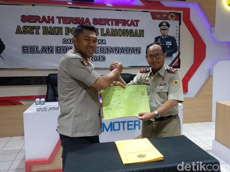Amankan Aset Negara, Polres Lamongan Sertifikasi 27 Polsek Amankan Aset Negara, Polres Lamongan Sertifikasi 27 Polsek