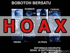 Beredar Info Bobotoh Demo Tolak RUU Siang Ini, Viking-Bomber: Hoaks!