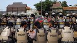 Potret Pengamanan di Depan Gedung DPR