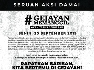 #GejayanMemanggil2 dan #kekuasaanDitanganRakyat Rajai Twitter