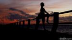 Panorama Senja KM 0 di Pulau Terluar Paling Utara Indonesia