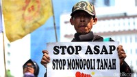Aksi ini juga dilakukan sebagai bentuk solidaritas kepada kaum tani yang berada di Sumatera dan Kalimantan yang terkena asap karhutla.