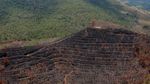 Penampakan dari Udara Sisa Kebakaran Hutan di Kalimantan