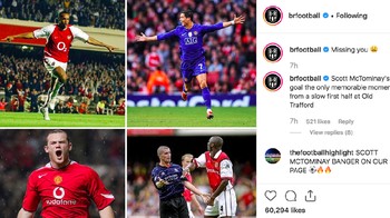 Merindukan rivalitas MU dan Arsenal di masa silam dengan para bintang hebatnya. Foto: Twitter