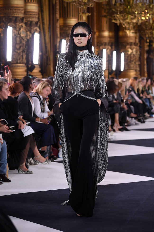 Fashion show koleksi spring 2020 Balmain di Paris Fashion Week, Paris, Prancis. Jumat (27/9/2019). Photo by Pascal Le Segretain/Getty Images.