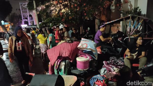 Kebakaran permukiman di Jl S Parman, Medan, Selasa (1/10/2019)