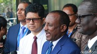 Delegasi yang hadir dalam pertemuan adalah Komisioner Federal Ethics & Anti Corruption Commission (FEACC) Ayeligne Mulualem Tuafie, Commissioner to Civil Service Commissioner Bezabih Gebreyes Beyene, Federal Attorney General Berhanu Taegaye Abera, Minister Counsellor Embassy of Ethiopia Gatlual Tut Khot, dan UNDP Indonesia Sipiranus Bete Sono.