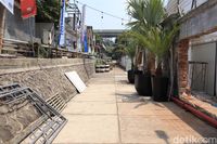 Area dalam M Bloc Space yang berkonsep outdoor (Randy/detikcom)